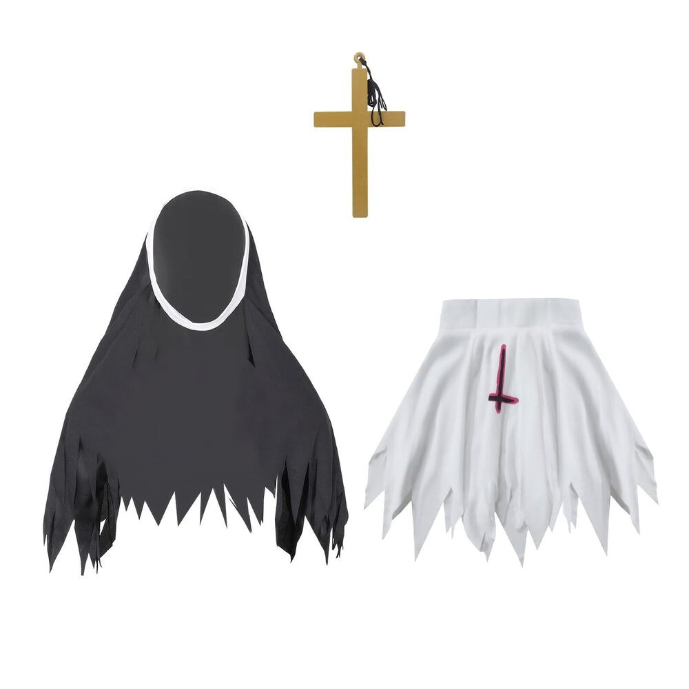 5642 3 Pcs Nun Halloween Costume Accessoriess Nun Hat Nun